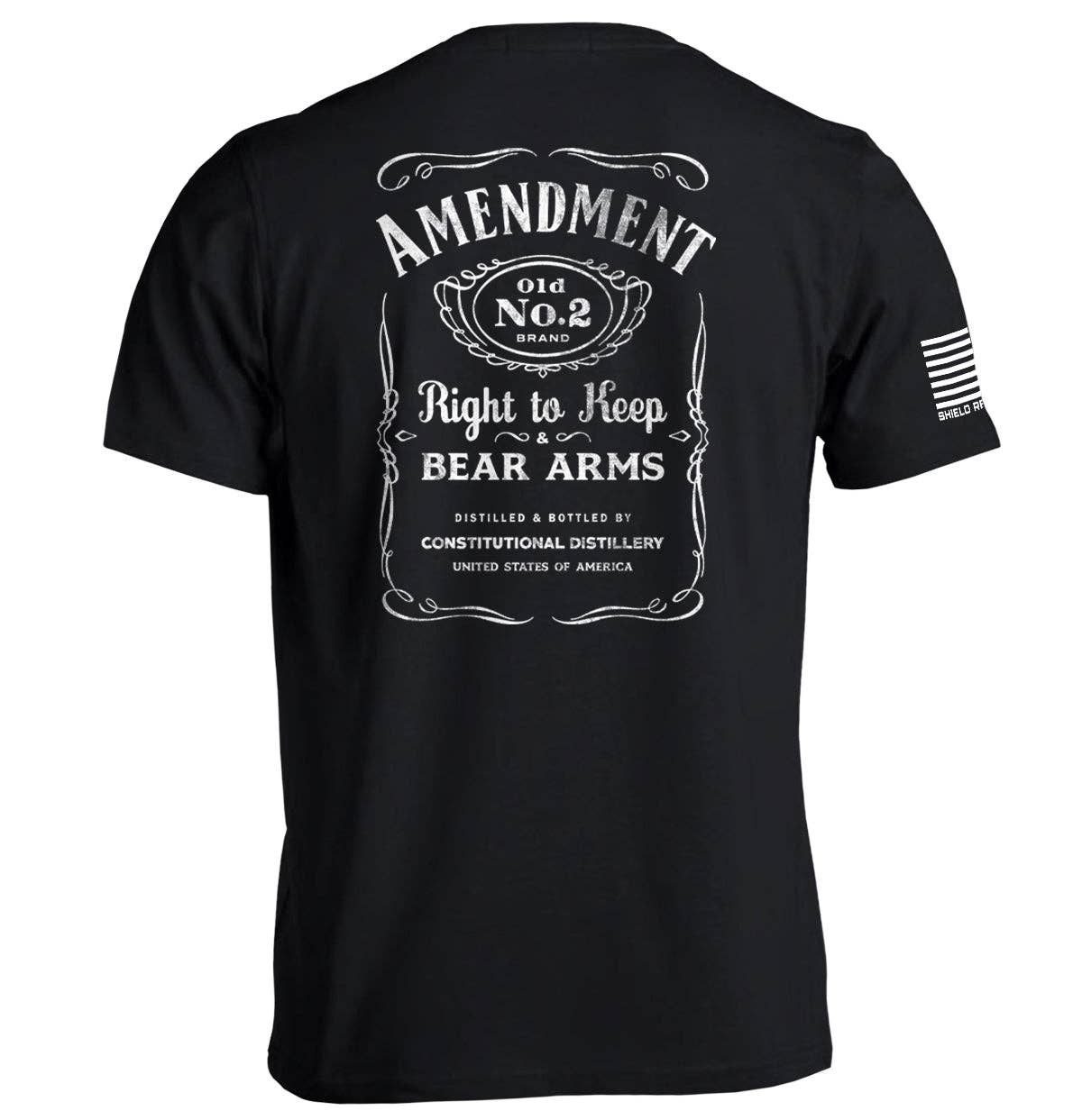 Amendment Tee In Black And Whitte