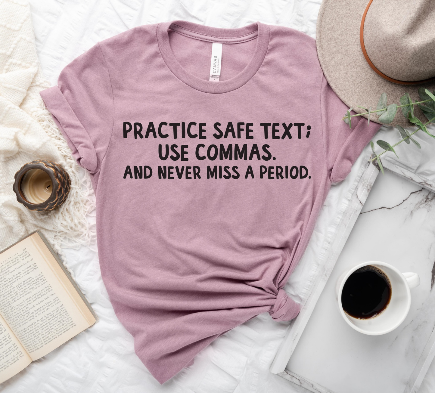 Practice Safe Text Sublimation Tee