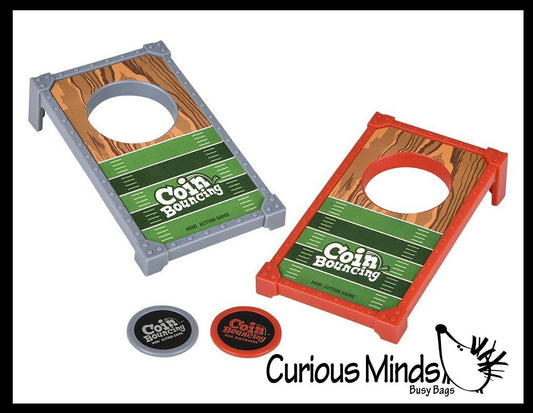 Mini Finger Flick Cornhole Tabletop Sports Coin Toss Game -